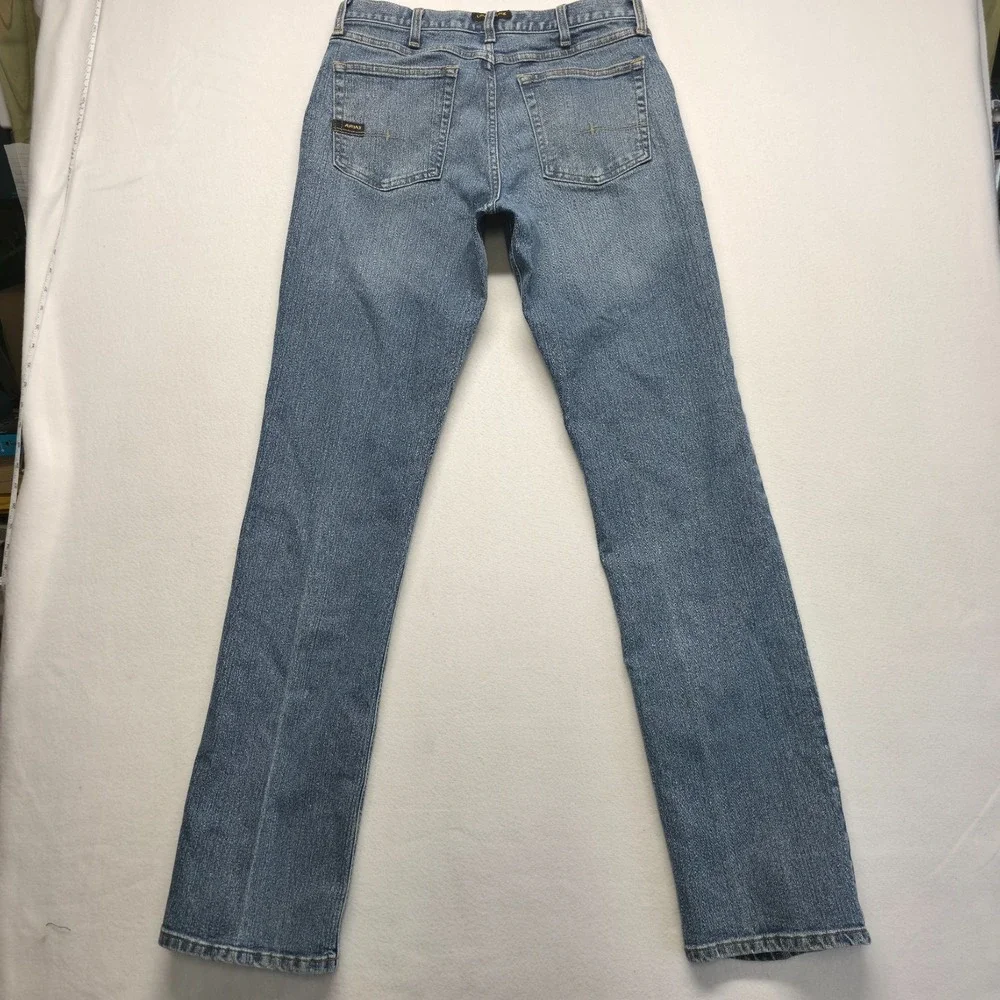 Ariat M4 Rebar Relaxed Boot Cut Denim Blue Jeans Size 32x38 Actual 31x37